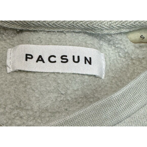 Pacsun Embroidered Los Angeles Sweatshirt Mens‎ Small Green Crewneck Streetwear - Picture 6 of 7